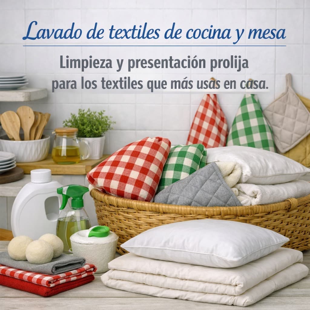 Lavado de manteles y Textiles de cocina